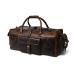 MaheTri Mens Large Travel Overnight Weekender Duffel Bag Handmade Vintage Travel Luggage Carry On Holdall Duffle Bag (Dark Brown, 24 Inch ¹͢