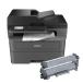 Brother MFC-L2820DW XL Wireless Compact Monochrome All-in-One Laser Printer with Copy, Scan and Fax, Duplex, Black  White | Up to 4,200 P ¹͢