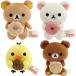 [4 вида комплект ] Rilakkuma × Mister Donut . клей мягкая игрушка Rilakkuma ko Rilakkuma желтый itoli светло-коричневый i Cogu ma