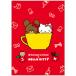 ku.. ....× Hello Kitty открытка красный 811961.... Sanrio SANRIO