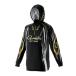  Gamakatsu одежда GM3736 2WAY принт Zip рубашка f-ti черный 3L