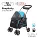  домашнее животное Cart 4 колесо складной выдерживаемая нагрузка 16kg кошка собака petiquesimpli City выход путешествие передвижная корзинка Buggy собака Cart 