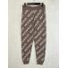 1piu1uguale3unopiuunoug.-retoreRIB PT диагональный Logo общий рисунок ребра вязаный брюки бегун не использовался 3 бежевый 