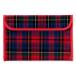 связь пакет B5 размер tartan проверка * красный связь . пакет связь . кейс ребенок ученик начальной школы связь . inserting симпатичный задняя поверхность прозрачный B5