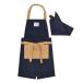 .u il s* антибактериальный ребенок фартук 100~120cm темно-синий фартук ребенок модный фартук треугольник ширина комплект антибактериальный 