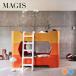 majis van ключ 2 уровень bed детский orange голубой лестница имеется MAGIS BUNKY Kids старт  King модный бесплатная доставка 