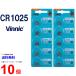 VINNIC CR1025 ×10 шт CR1025 высокое качество известный производитель vi nikCR1025 батарея кнопка батарейка lithium кнопка батарейка 10 шт соответствует бесплатная доставка . покупка 