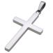  нержавеющая сталь подвеска мужской простой Cross Flat Schic 10 знак . Classic простой 316L нержавеющая сталь аксессуары p0316ss