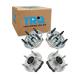 TRQ 4 piece front rear wheel hub bearing fading n yellowtail Chevrolet Equinox GMC Terrain for 