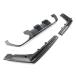 Lirun Car Rear Diffuer Splitters, Carbon Fiber Style Rear Bumper Lip Diffuser Exhaust Bumper Lip Splitter Kit Replacement for BMW F80 M3 F82 F83 M4 20