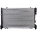 EGOESWELL FO3010278 High-Performance 1-Row Radiator, Unpainted Aluminum, Ideal for Front Engine Vehicle Cooling