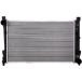 EGOESWELL MB3010103 High-Performance 1-Row Radiator, Unpainted Aluminum, Ideal for Front Engine Vehicle Cooling