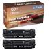 2-Pack Compatible High Capacity LBP122dw Printer Toner Cartridge Replacement for Canon 071 Printer Cartridge (Black)