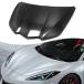 Jogon Dry Carbon Fiber Front Engine Cover Trim for Corvette C8 Z06 Z51 Stingray Coupe HTC 2020 2021 2022 2023 2024 Exterior Bonnet Hood, Replacement