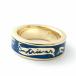 SAHRIVAR Blue Enameled Ring (GOLD Plating) UVERworld TAKUYA∞ model