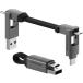 �y���������z Rolling Square inCharge 6 �[�d�P�[�u�� �}���`USB�P�[�u�� 6-in-1  iPhone Android �Ή� �}�[�L�����[�O���[