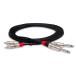 Hosa HPR-003X2 91cm монофонический phone штекер ×2-RCA×2 аудио кабель 