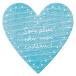  подарок наклейка натуральный Heart - голубой (200 листов ) HT-4S