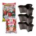  strawberry tower cultivation set is - Berry pot (3 piece )* potting soil * fertilizer. 5 point set seedling optional 