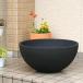  Manufacturers direct delivery water lily pot (me Dakar pot ).RIN round black L including in a package un- possible 
