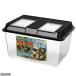  plastic case breeding container super extra-large black bulkhead . attaching bulkhead . sliding type ( cover included 500×360×300mm) insect . one person sama 1 point limit 