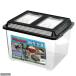  plastic case breeding container extra-large M black (330×270×240mm) insect cage insect me Dakar crayfish amphibia etc. 