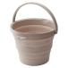  Исэ город глициния складной soft ведро 8L бежевый ведро 
