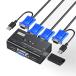 KVM VGA переключатель 2 порт USB2.0 MT-VIKI KVM VGA переключатель 2 ввод персональный компьютер переключатель контейнер клавиатура * мышь для 