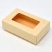  визитная карточка коробка бумажный 4 номер размер окно есть крем (M/24mm-100 шт )