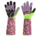 (Kisata) work for gloves lady's gardening for gloves stylish long sleeve front arm protection garden glove long ga