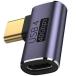 USB Type C конверсионный адаптор L type 40Gbps (1 шт. комплект, левый L type )Suptopwxm 90 раз мужской женский USB4.0 высокая скорость зарядка PD зарядка 