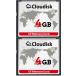 Cloudisk 2Pack Compact Flash Card (4GB)