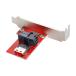 NFHK PCI-Express 4.0 тонкий линия SAS SFF-8654 - HD SFF-8643 PCBA женский адаптор держатель имеется 
