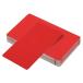 PATIKIL 0.21 mm metal business card 60 piece blank business card sculpture aluminium DIY gift card for red 