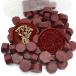  cургуч воск бисер анис звёздчатый форма 100 шарик 12.5cm*9cm*1cm глубокий красный 