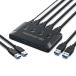 xiwai KVM USB 3.0 переключатель селектор 4 порт PC вместе иметь 4 шт. tebai ski board мышь сканер pli