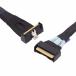 CY Cable PCI-E 5.0 Mini Cool Edge IO MCIO угол имеется PCI-E 8i 74 булавка мужской - MCIO 74 булавка мужской удлинение кабель 35cm