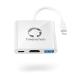 USB-C цифровой AV multiport адаптер 4K@30Hz HDMI мощность соответствует 100W PD внезапный скорость зарядка +USB 3.0 порт модель C HDMI/U