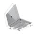 wuoaum MacBook Air 15 дюймовый кейс все поколение соответствует усиленный защита 210g/1.5mm ударопрочный прозрачный (A2941/A3114/A3241)