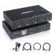 AIMOS KVM переключатель 2 ввод 1 мощность настольный + LAP верх KVM переключатель 4K@30Hz 2PC. клавиатура 