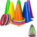 koundeneko колесо бросание комплект ( цветные конусы 6 пункт + маленький . кольцо 20 пункт ) закрытый наружный reklie-shonge
