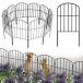 Rxakudedo сад забор 10 шт. комплект железный забор черный антикоррозийный растения . цветок . защита перемещение 