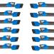BENFEI SATA кабель ( распорка type )45 cm 12 комплект SATA 3 6 Gbps защелка имеется SSD.HDD расширение - голубой 