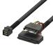 LINKUP SATA источник питания имеется, внутри часть 16G U.2 кабель (85[ ом ] 85 ohm PCIE 3.0 Mini SAS HD-U.2 / SFF-8643-SFF-8639 кабель ) - 0.