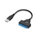 Akkerds черный SATA-USB изменение кабель 5cm SATA/SSD/HDD соответствует USB 3.0 5Gbps 150MB/s
