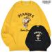  Snoopy футболка обратная сторона шерсть длинный рукав вышивка тренировочный retro Vintage kau Boy SNOOPY PEANUTS