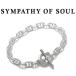 simpasi-ob душа браслет SYMPATHY OF SOUL Schic шланг Shute gru якорь Thick( futoshi ) Horseshoe Toggle Bracelet Anchor серебряный S/M/L