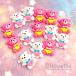  декоративные элементы акрил детали Kids ребенок .. Chan животное животное 7 шт ручная работа рукоделие материал детали baby аксессуары для волос отметка ..pt-1544b