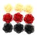  акрил детали декоративные элементы роза 3 шт wine red слоновая кость черный материалы материалы ручной работы рукоделие детали . цветок pt-2214b