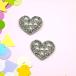  Heart детали 2 шт. комплект жемчуг &amp; Stone имеется фетр ткань примерно 2cm ручная работа рукоделие материал оборудование орнамент детали аксессуары для волос pt-2954